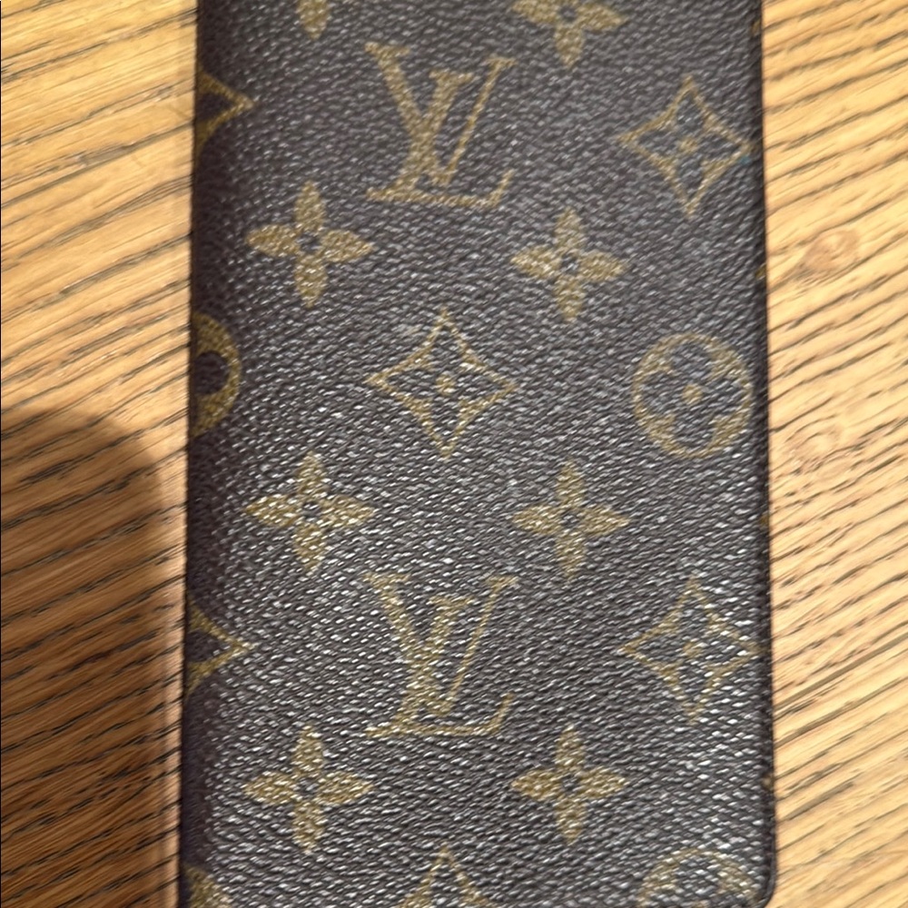 Louis Vuitton Black and Gold Monogram Case